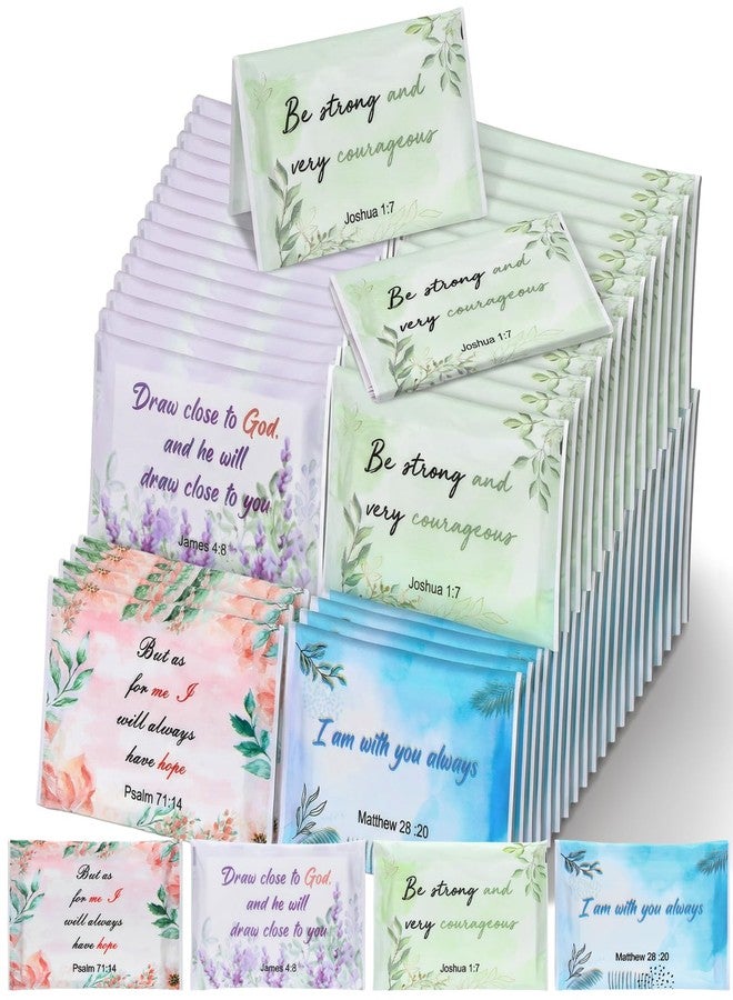 تاوباري عبوة مناديل جيب مسيحية من تاو باري، ٨٠ منديلًا، لضيوف حفلات الزفاف، مزينة بآيات من الكتاب المقدس، مناسبة للسفر، مناديل وجه ناعمة ثلاثية الطبقات مزينة بآيات ملهمة من الكتاب المقدس، مثالية لحفلات الزفاف والسفر. - Image 1